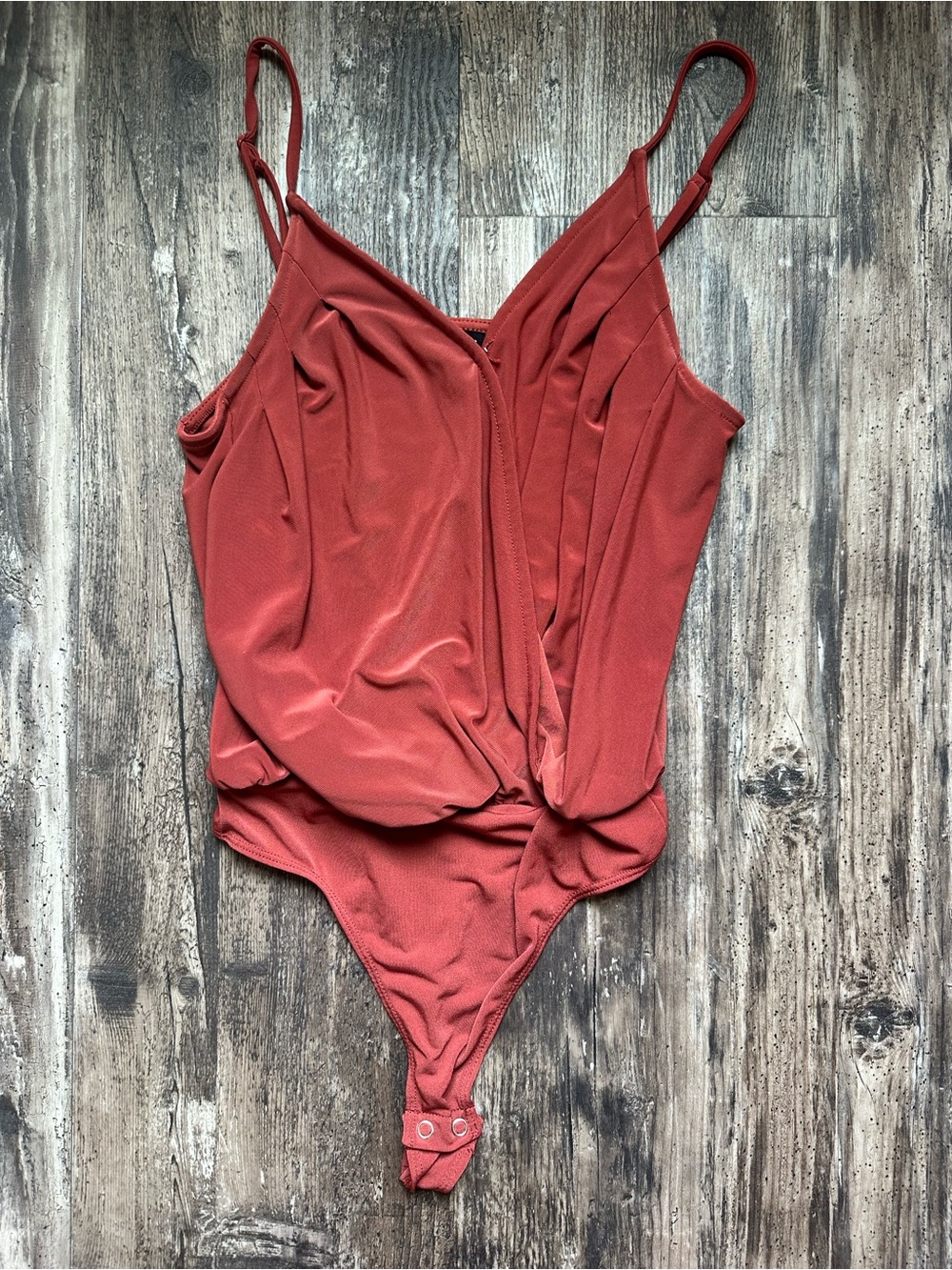 Express Rust Red Bodysuit